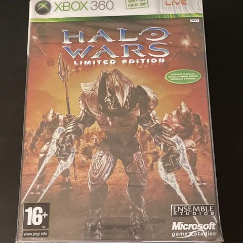 Forseglet Halo wars limited edition til Xbox 360