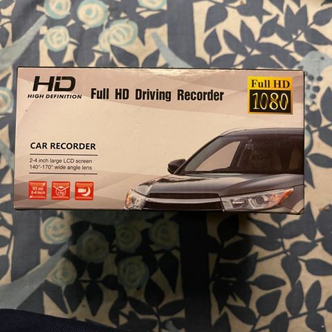 HD Vehicle BlackBox DVR (Bilkamera) Ny og uåpnet