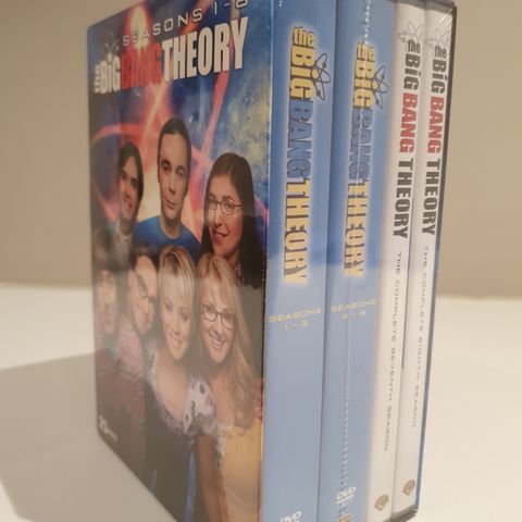 "The Big Bang Theory ses. 1-8"  DVD - Ny og forseglet