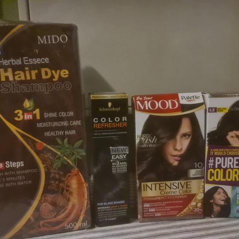 Diverse mørke hårfarger