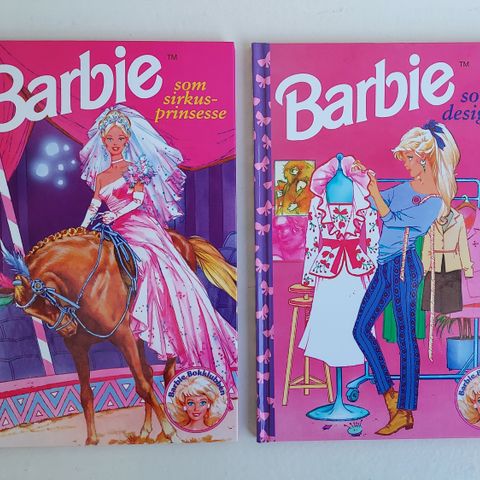 Vintage: Mattel Barbie bøker (1996).  Utgitt av Egmont Hjemmets Bokforlag.