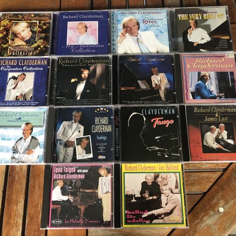 Richard Clayderman CD'er i meget god stand selges