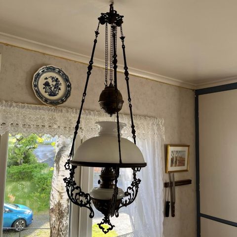 Gammel parafinlampe