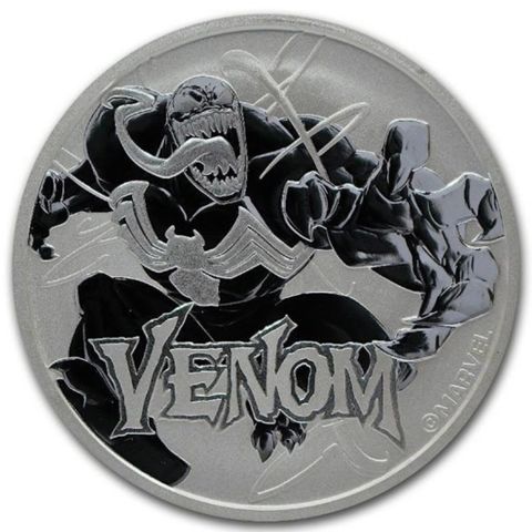 2020 TUVALU 1 OZ SØLV MARVEL SERIES "VENOM"