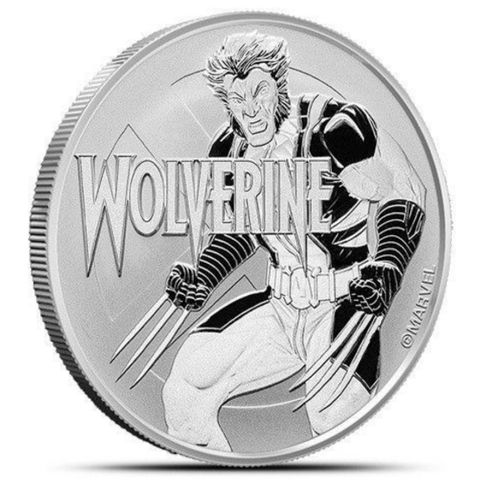 2021 TUVALU 1 OZ SØLV MARVEL SERIES WOLVERINE