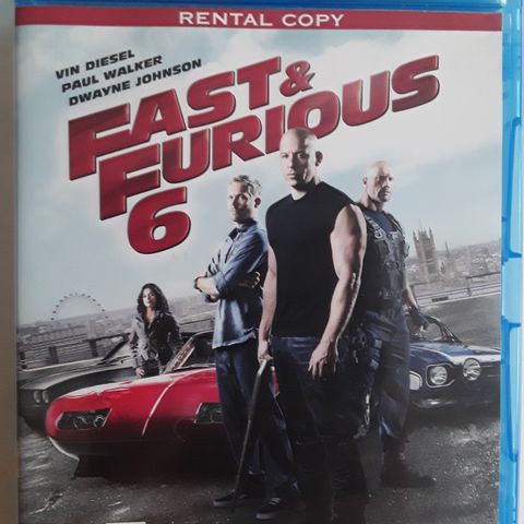 Fast & Furious 6   Blu-ray - Strøken - Norsk Tekst - Sender gjerne hjem til deg