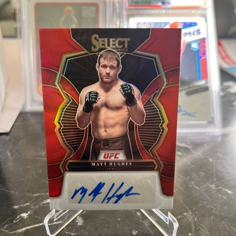 2023 Panini Select UFC MATT HUGHES Red Autograf 57/99