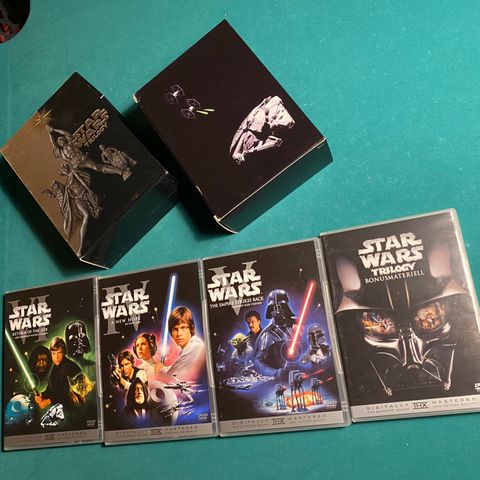 Star Wars Trilogy DVD Boxset fra 2004