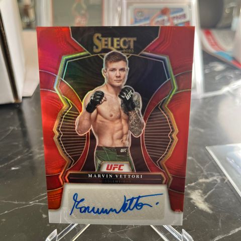 2023 Panini Select UFC MARVIN VETTORI Red Autograf 49/99 MMA