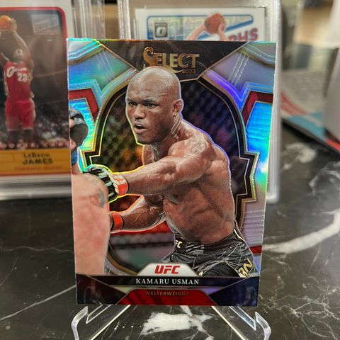 2023 Panini Select UFC KAMARU USMAN Silver Prizm Concourse mma