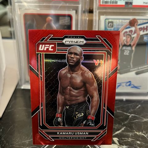 2023 Panini Prizm UFC KAMARU USMAN Red 181/199 MMA