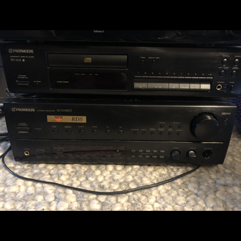 Pioneer forsterker og receiver