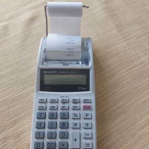 Sharp EL-1611P Handheld Printing Calculator (EL 1611P, EL1611P)