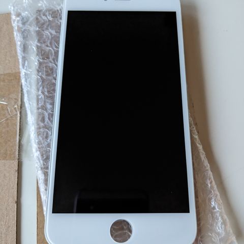 iPhone 6S Plus skjerm hvit + Montering