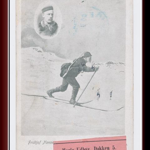 ** FRIDTJOF NANSEN STPL BERGEN 1899 **  REF.  ALBUM POLAR NANSEN2