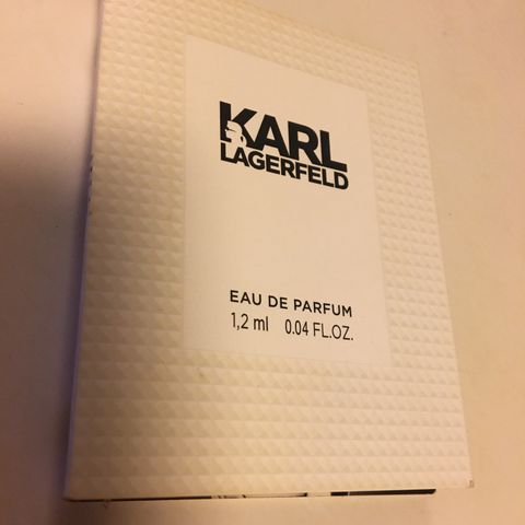 Karl Lagerfeld originale testere på kort. Edp spray. Duft, parfyme