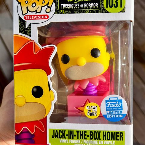 Funko Pop! Jack-in-the-Box Homer (Glow in the Dark) | The Simpsons (1031)