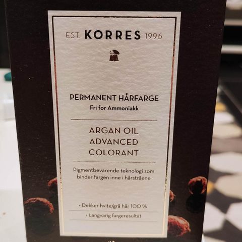 Permanent hårfarge -Korres- Golden/ Honey light blonde