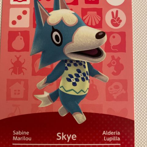 Animal Crossing Amiibo card 272 Skye