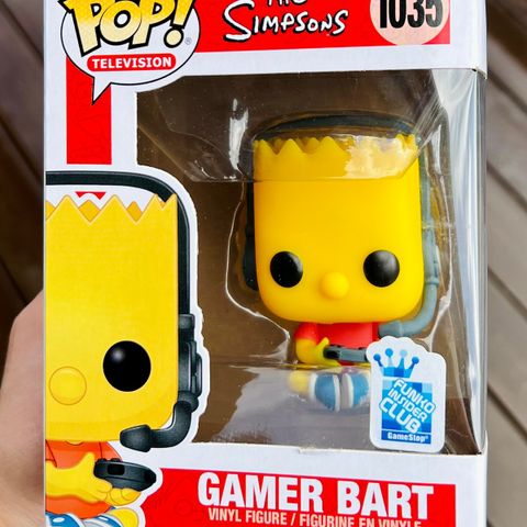 Funko Pop! Gamer Bart Simpson | The Simpsons (1035) Excl. to Funko Insider Club