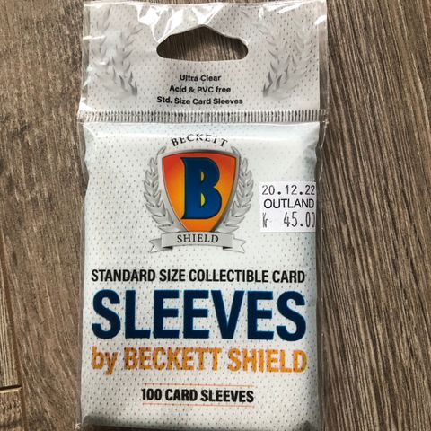 Beckett Shield sleeves 100 stk