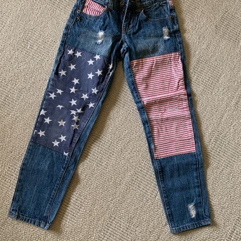 Jeans Polarn O.Pyret, Wow, Zara str 134, 8-9 år