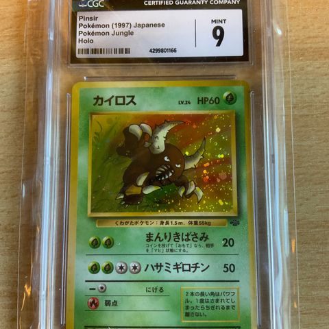 Pokemon Pinsir Holo Jungle 1997 Japanese Mint 9