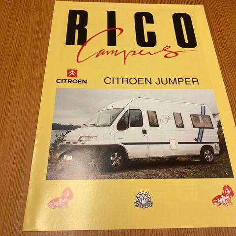 BILBROSJYRE - CITROËN JUMPER RICO CAMPERS - 1995