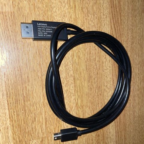 Lenovo mini DisplayPort to DisplayPort Cable [ 0B58411 / 03X6596 ]
