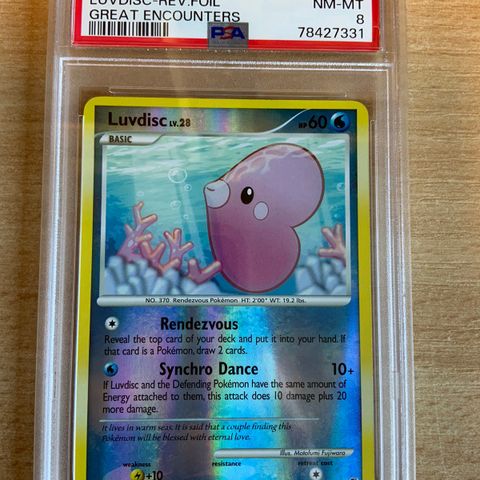 Pokemon Luvdisc reverse holo [Low POP] Great Encounters