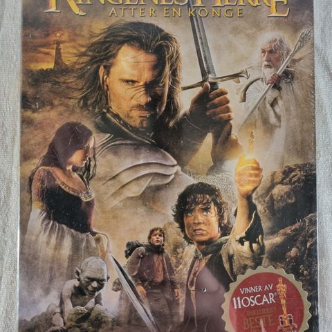 Ny forseglet Ringenes Herre Atter en Konge DVD norsk tekst