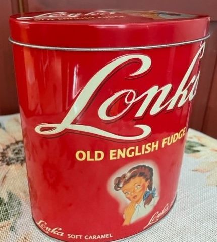 Vintage Lonka Old English Fugde boks