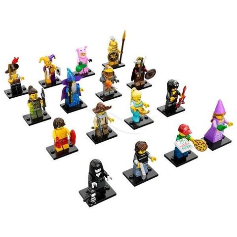 LEGO 71007: Collectible Minifigures Series 12, komplett (16 figurer)