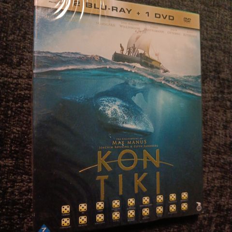 Skrotfot: Kon-tiki 2x Blu-ray + DVD Ny/Forseglet