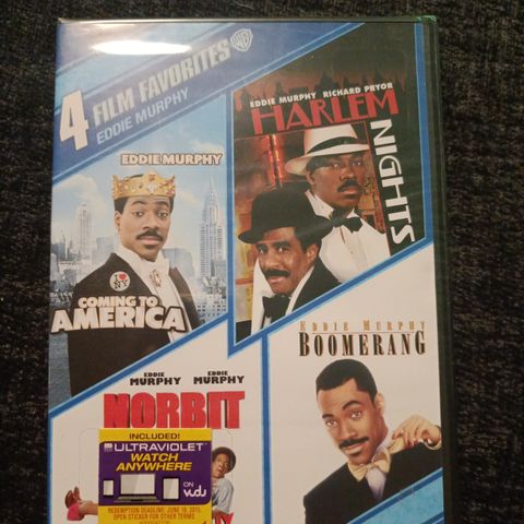 Skrotfot: 4 x Eddie Murphy filmer Ny/Forseglet