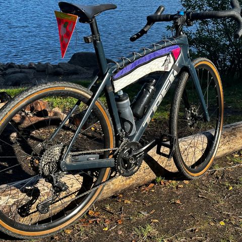 Trek Domane SL5 54 - Endurance / Gravel w custom bikepacking framebag