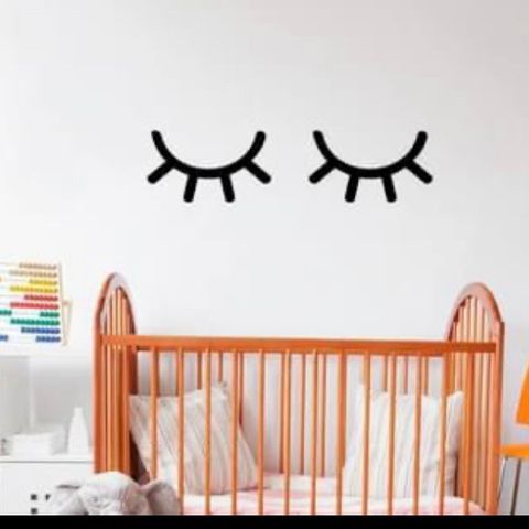 Wallsticker, sleepy eyes - uåpnet