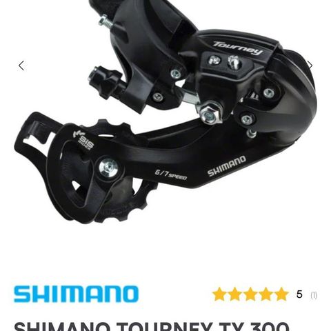 SHIMANO TOURNEY TY 300 6/7 DELT BAKGIR