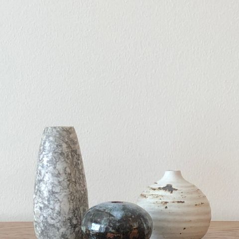 Vaser i keramikk og stein - vintage