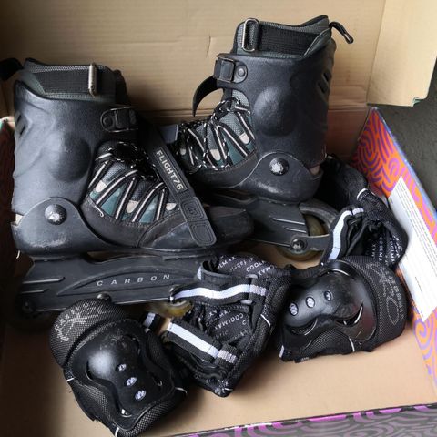 K2 roller skates m/albu- og knebeskyttere