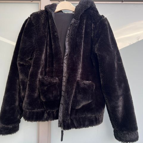 Faux fur jakker zip-up (12-14Y, 158/164)