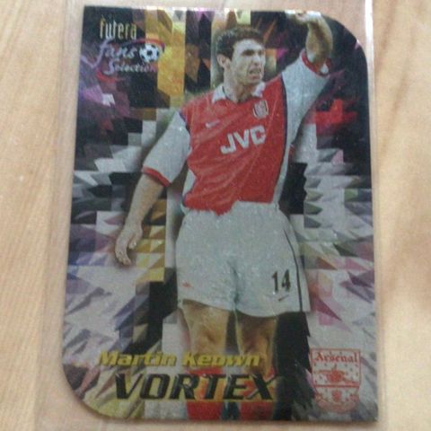 ARSENAL FUTERA VORTEX - CROME DIE-CUT Martin Keown V8