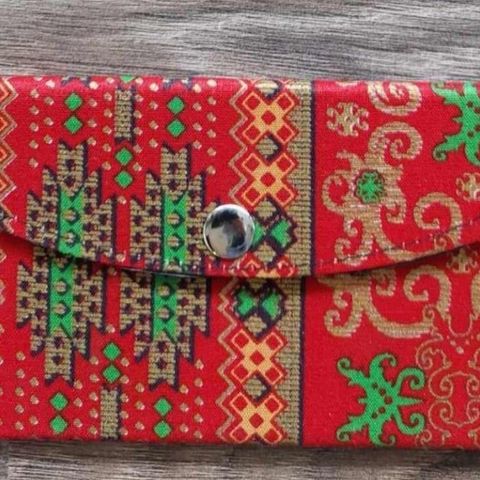 🌼 Boho miniclutch/kortholder/pouch