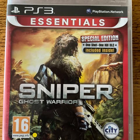 ps3 spill SNIPER GHOST WARRIOR