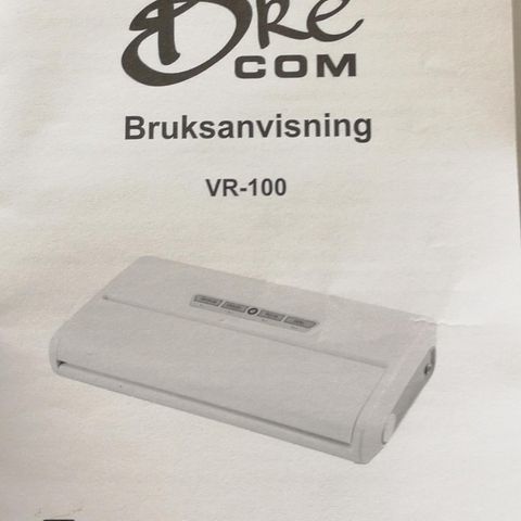 Brecom VR 100 - Vakumpakker