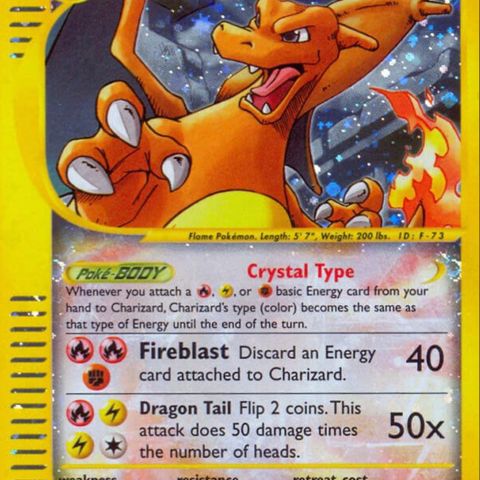 Har du denne ? Charizard Skyridge - pokemon kort