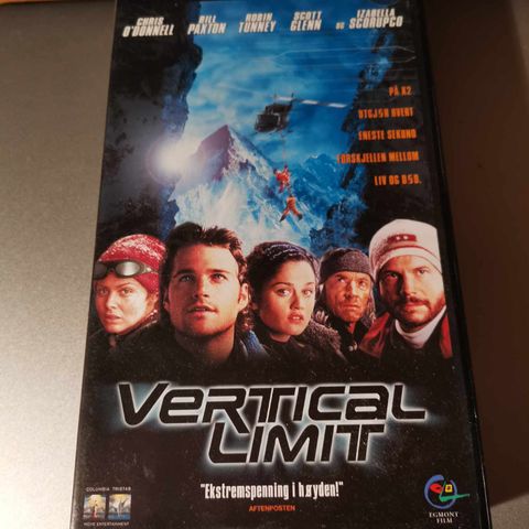 Filmen Vertical Limit på VHS