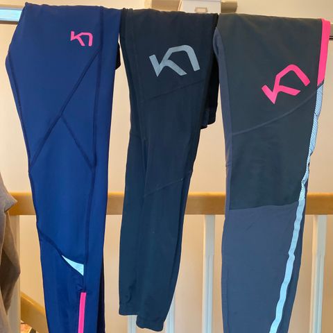 3 Tights Kari Traa grå, blå og svart