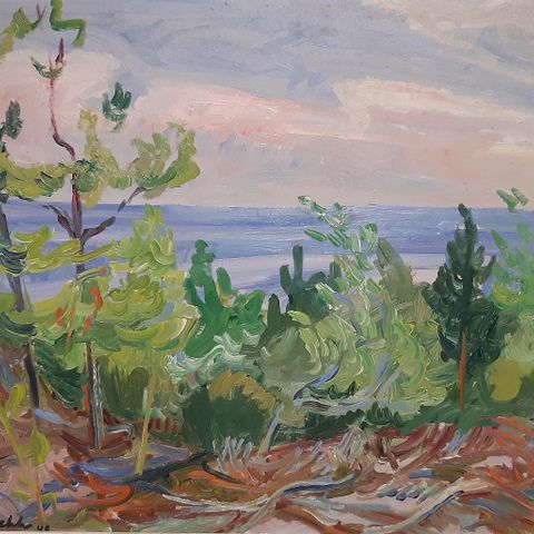 Ole Mæhle "Sommer ved sjøen" 1948