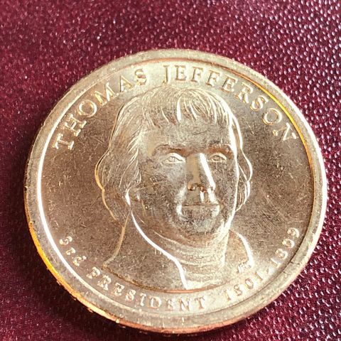 USA 1 dollar Thomas Jefferson 2007 mynt